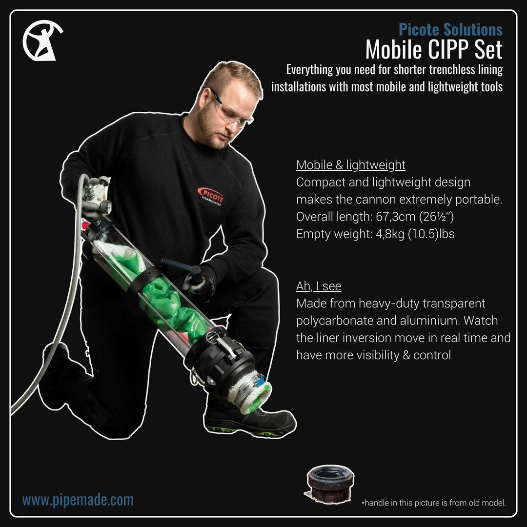 Informative Product image of Mobile CIPP Set manufactured by Picote Solutions | Drain Cleaning and Plumber Tool Store Pipemade.com