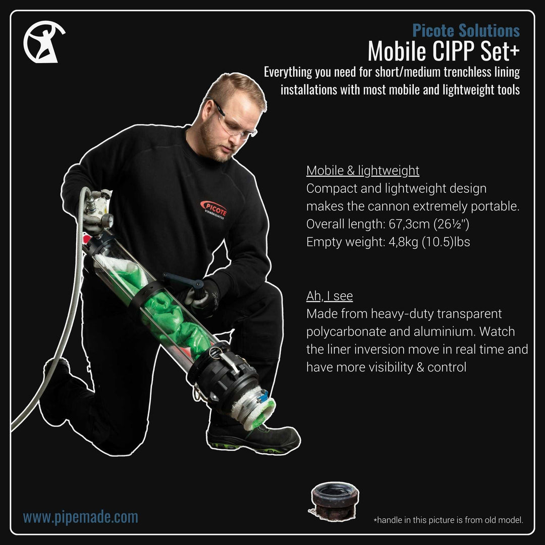 Informative Product image of Mobile CIPP Set+ manufactured by Picote Solutions | Drain Cleaning and Plumber Tool Store Pipemade.com