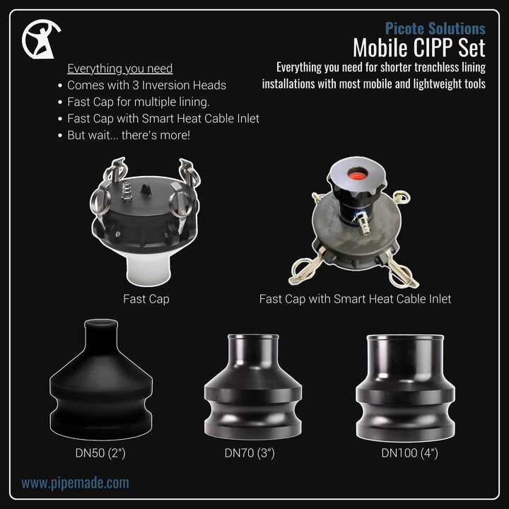 Informative Product image of Mobile CIPP Set manufactured by Picote Solutions | Drain Cleaning and Plumber Tool Store Pipemade.com