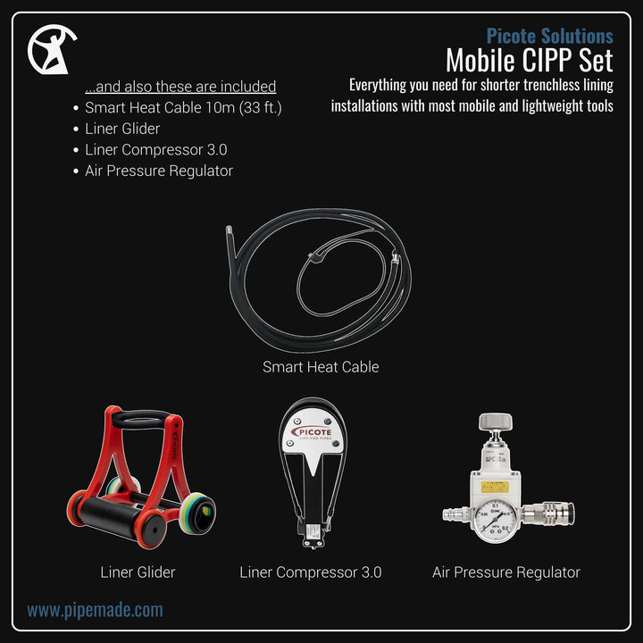 Informative Product image of Mobile CIPP Set manufactured by Picote Solutions | Drain Cleaning and Plumber Tool Store Pipemade.com