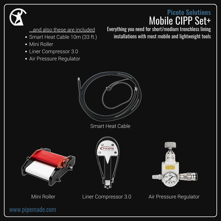 Informative Product image of Mobile CIPP Set+ manufactured by Picote Solutions | Drain Cleaning and Plumber Tool Store Pipemade.com