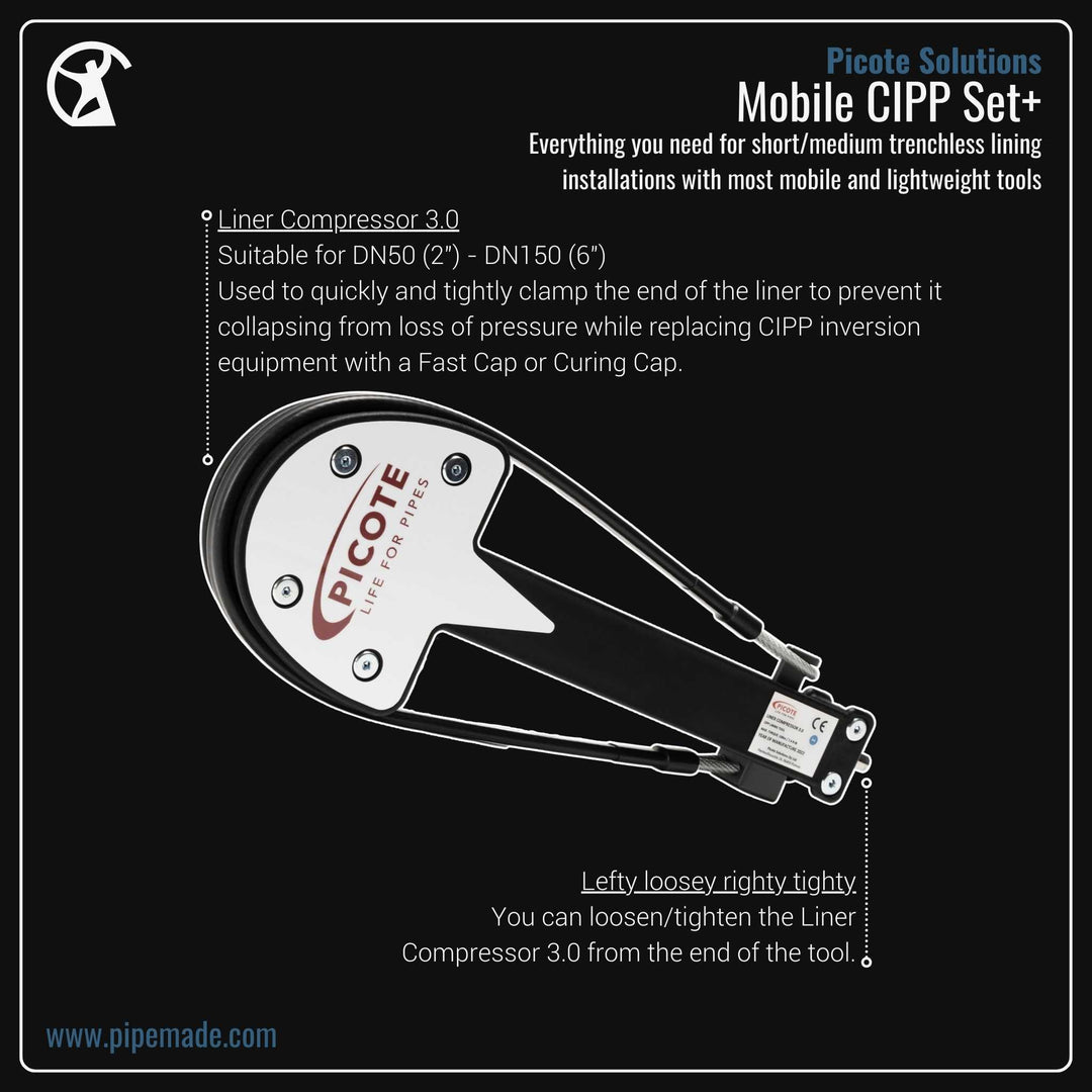 Informative Product image of Mobile CIPP Set+ manufactured by Picote Solutions | Drain Cleaning and Plumber Tool Store Pipemade.com