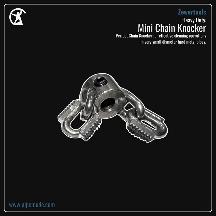 Informative Product image of Heavy Duty: Mini Chain Knocker manufactured by Zewer | Drain Cleaning and Plumber Tool Store Pipemade.com