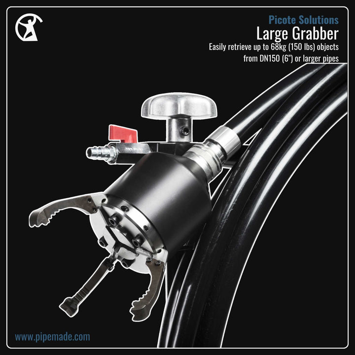 Informative Product image of Large Grabber manufactured by Picote Solutions | Drain Cleaning and Plumber Tool Store Pipemade.com