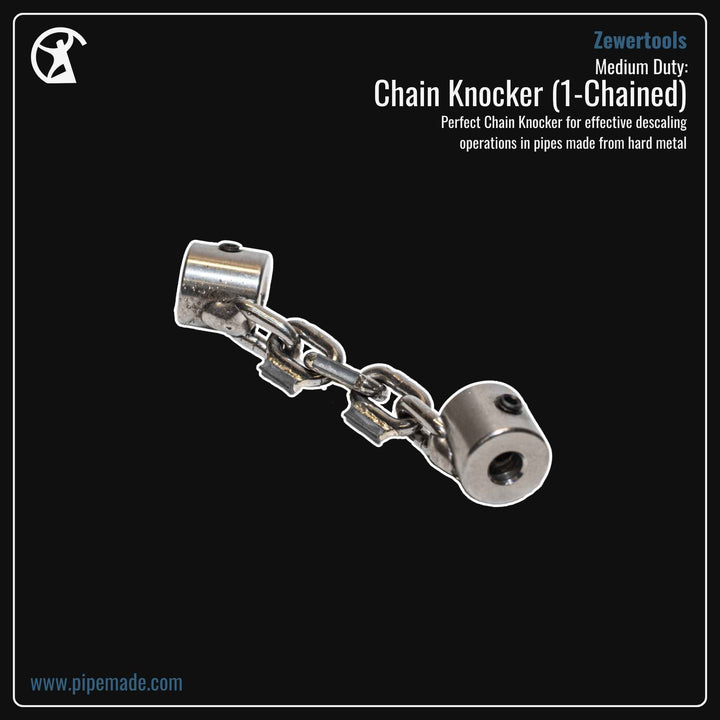 Informative Product image of Medium Duty: Chain Knocker (1-Chained) manufactured by Zewer | Drain Cleaning and Plumber Tool Store Pipemade.com