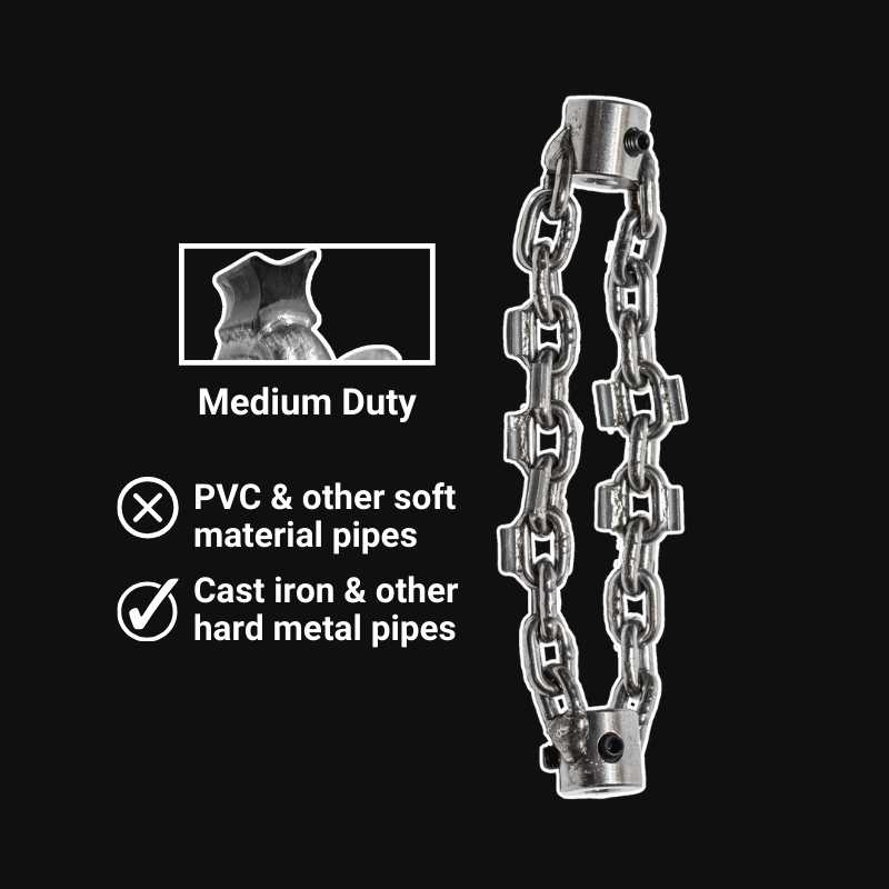 Medium Duty Chain Knockers - Most Powerful Drain Descaling Chain ...