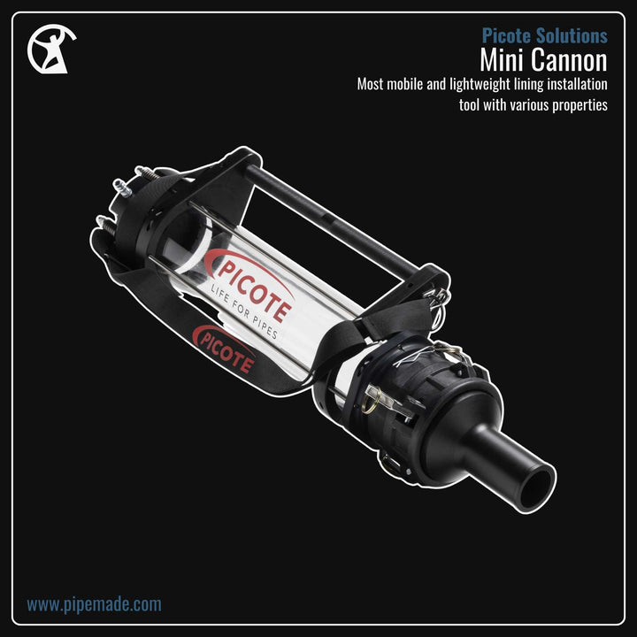 Informative Product image of Mini Cannon manufactured by Picote Solutions | Drain Cleaning and Plumber Tool Store Pipemade.com