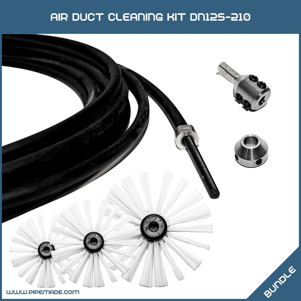 Air Duct Cleaning Kit DN125-210 | Cleaning Chains | Zewer | air-duct-cleaning-kit-dn125-210