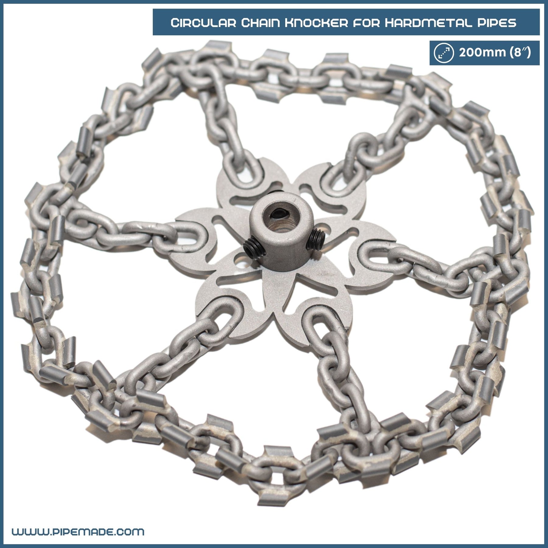 Circular Chain Knocker for Hardmetal Pipes