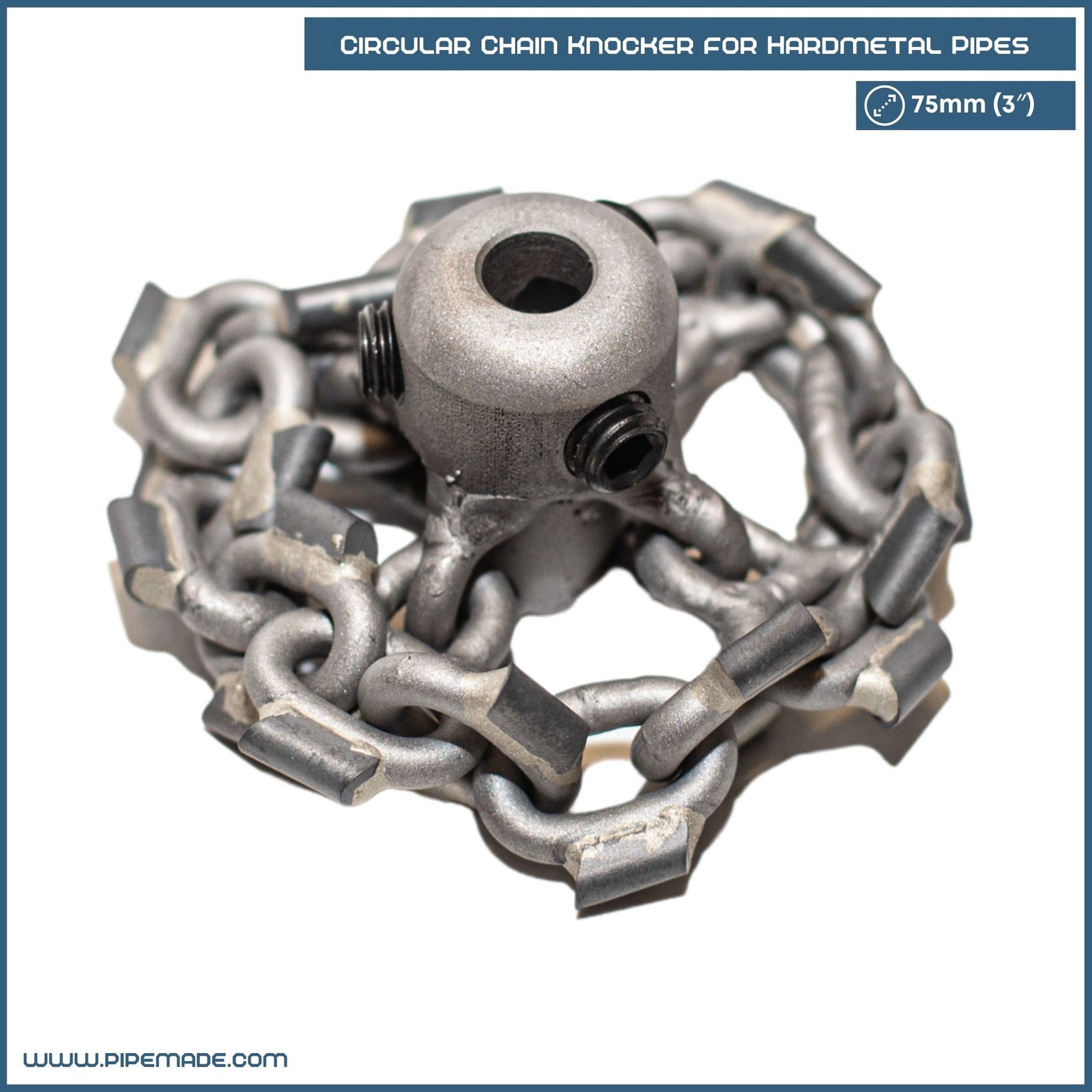 Circular Chain Knocker for Hardmetal Pipes