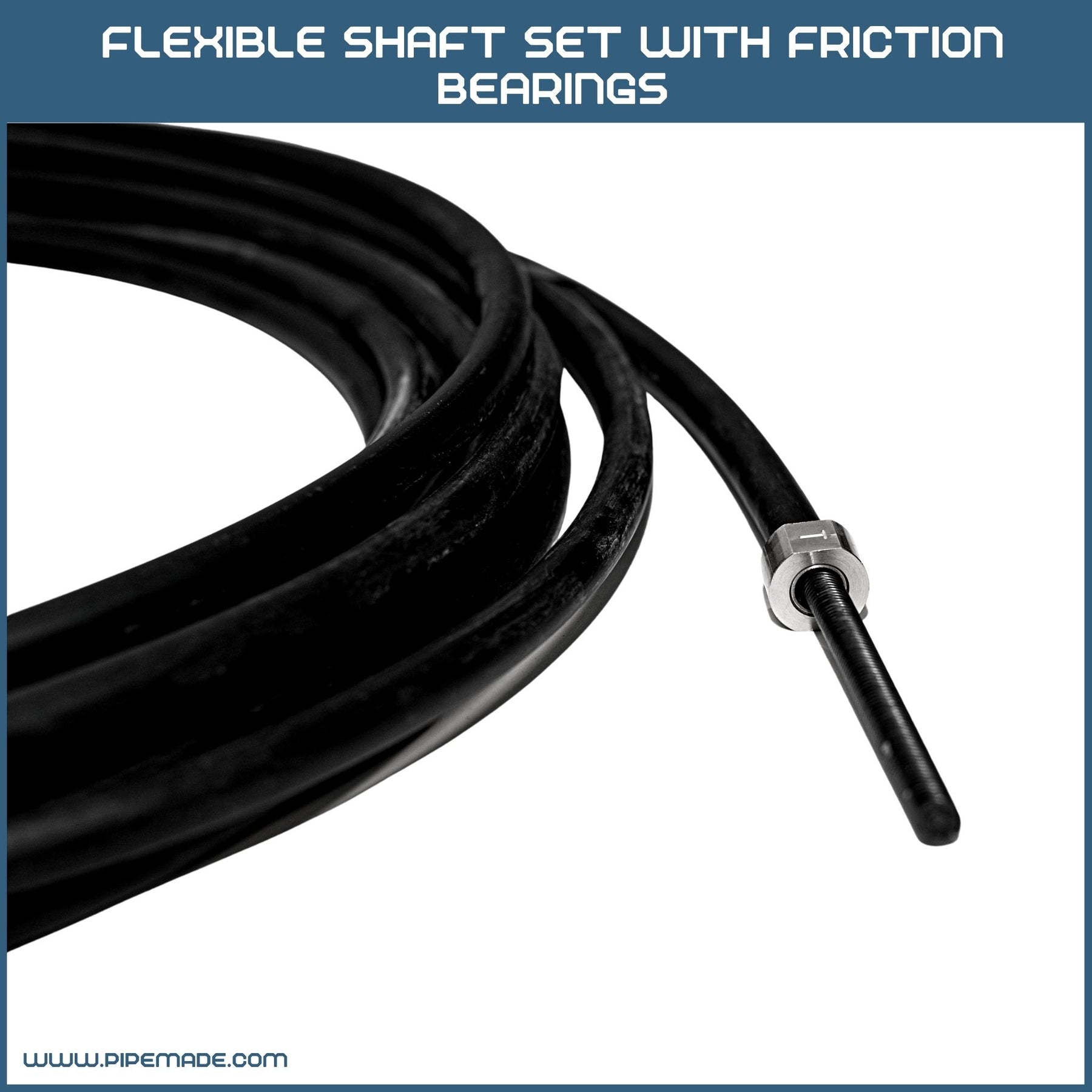 Flexible Shaft Set With Friction Bearings