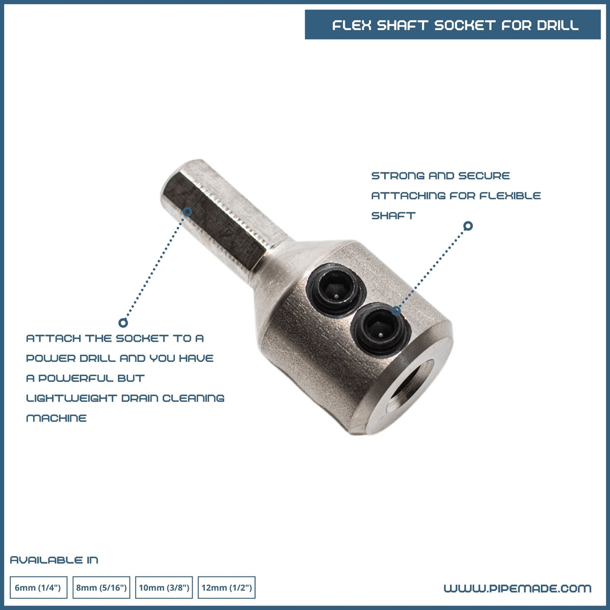 Standard Rotator Shaft Socket For Drill