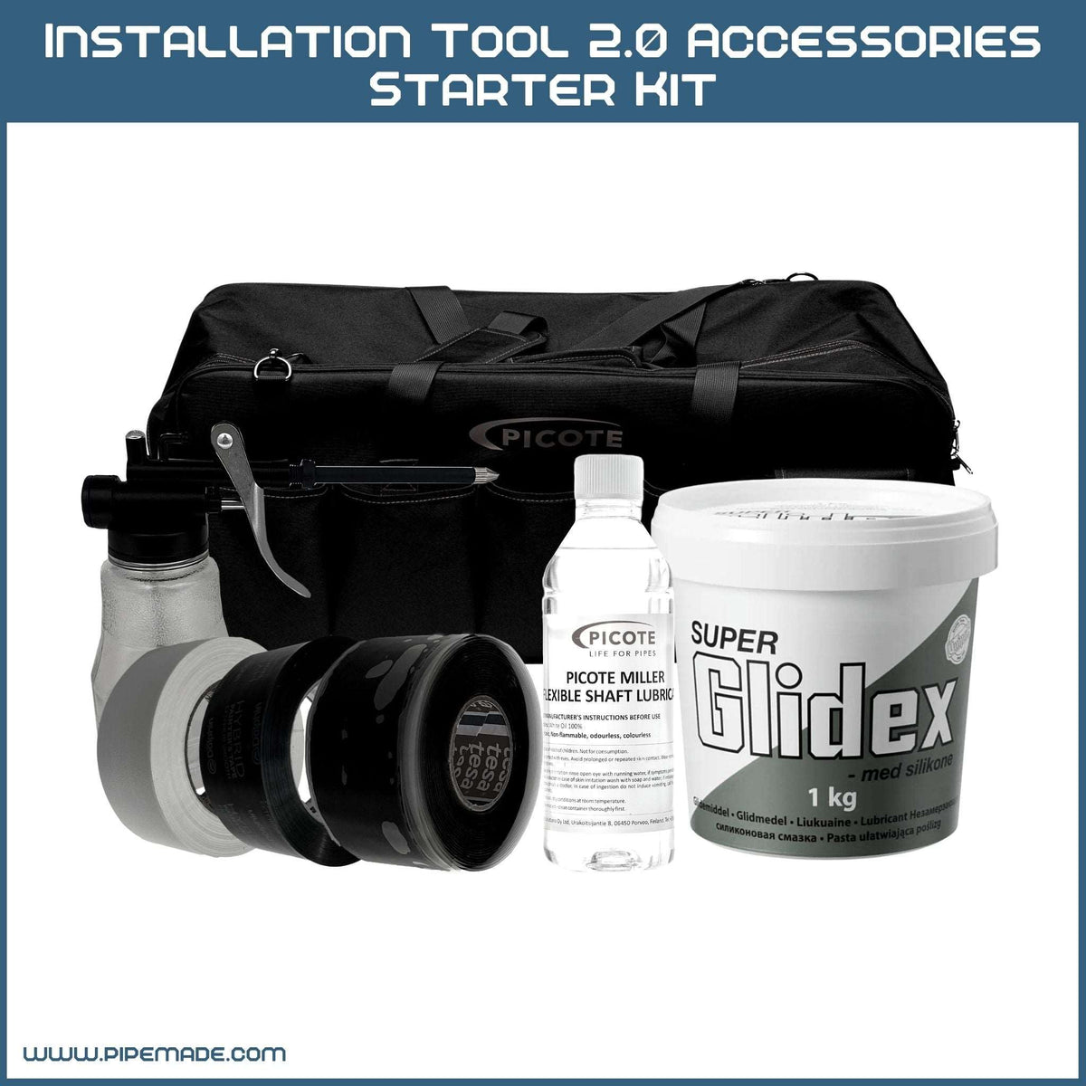 Installation Tool 2.0 Accessories Starter Kit | CIPP Lining Tools | Picote Solutions | picote-installation-tool-2-accessories-starter-kit