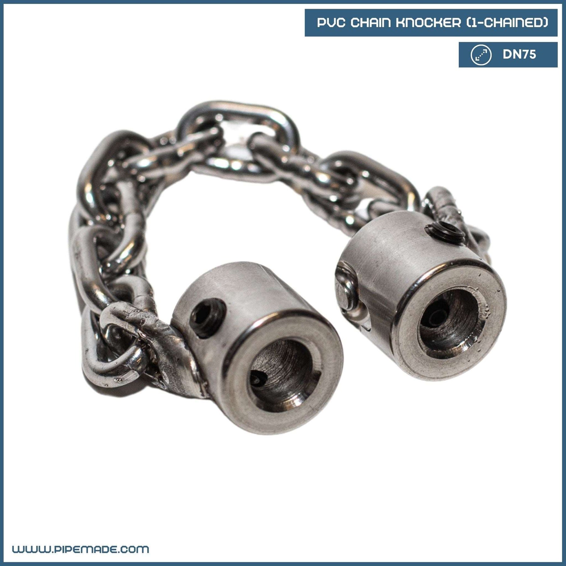 PVC Chain Knocker (1-Chained) | Plain Chain Knockers. Cleaning Chains | Zewer | zewer-plain-chain-knocker-1-chained