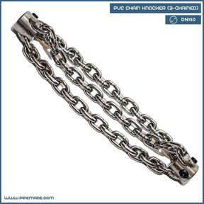 PVC Chain Knocker (3-Chained) | Plain Chain Knockers. Cleaning Chains | Zewer | zewer-plain-chain-knocker-3-chained