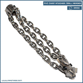 PVC Chain Knocker. Drill Headed | Drill Head Knockers. Plain Chain. Cleaning Chains | Zewer | zewer-plain-chain-knocker-drill-headed