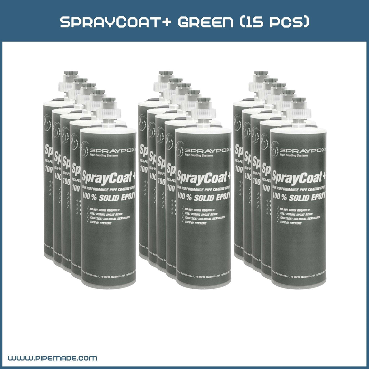 SprayCoat+ Green (15 pcs) | Drain Liners | Spraypoxy | spraycoat-green-15-pcs
