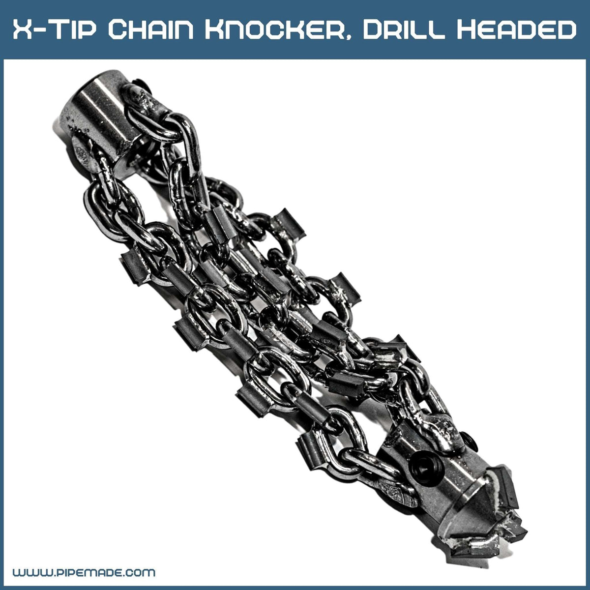 X-Tip Chain Knocker. Drill Headed | Drill Head Knockers. X-tip. Cleaning Chains | Zewer | zewer-x-tip-chain-knocker-drill-headed