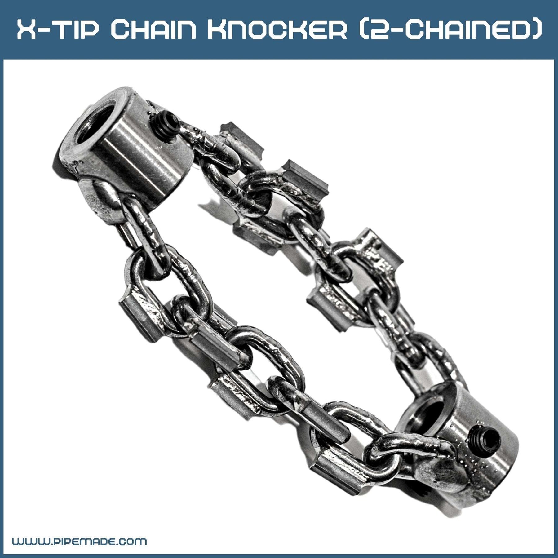 X-Tip Chain Knocker (2-Chained) | X-tip Chain Knockers. Cleaning Chains | Zewer | zewer-x-tip-chain-knocker-2-chained