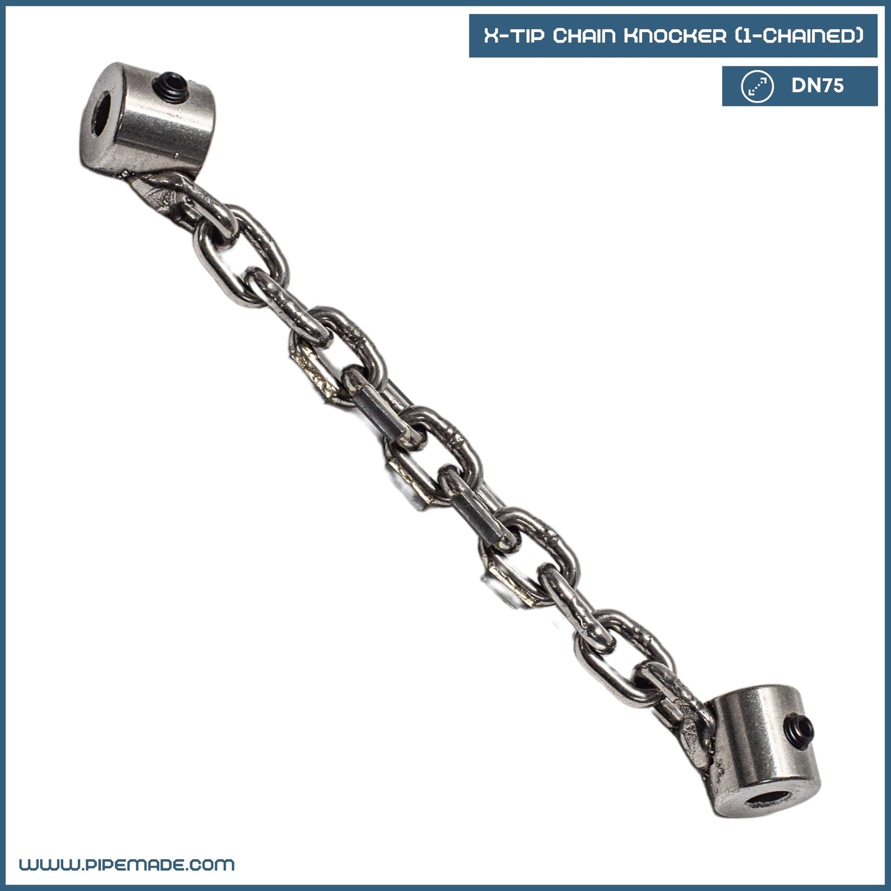 X-Tip Chain Knocker (1-Chained) | X-tip Chain Knockers. Cleaning Chains | Zewer | zewer-x-tip-chain-knocker-1-chained